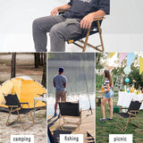 2 Pack Folding Lightweight Aluminum Chairs for Living Room, Patio, Backyard, Beach