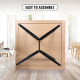 Dining Room Table Leisure Coffee Table with Metal Legs for Cafe Bar, Balcony Home, Living Room - Bosonshop