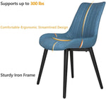 Modern Dining Chairs Set of 2 with Upholstered Seat and Back, Water Resistance and Easy to Clean, Durable Office Chair - Bosonshop