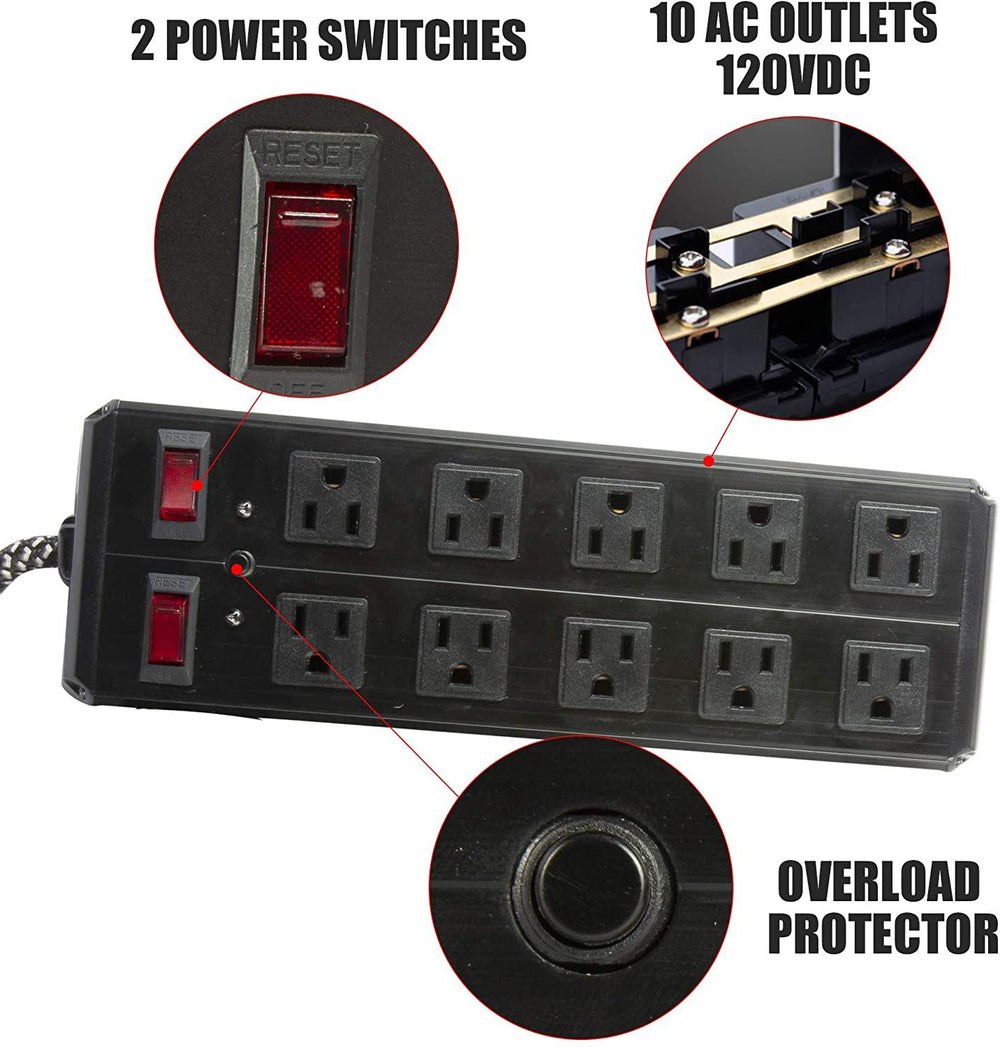 Surge Protector Power Strip with Outlets Ports 6-Foot Cord for Home, O