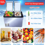 Mini Freezer Fridge, DC12/24V, 3.2°F to 68°F, Car Refrigerator, Shockproof Design, LED Display - Bosonshop