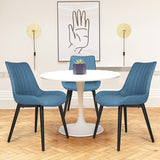 Modern Dining Chairs Set of 2 with Upholstered Seat and Back, Water Resistance and Easy to Clean, Durable Office Chair - Bosonshop