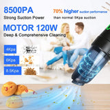 8500PA Handheld Portable Car Vacuum Lightweight Cordless Cleaner - Bosonshop