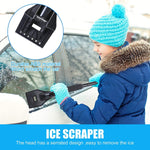 Snow Shovel Kit with Ice Scraper, 3-in-1 Adjustable Emergency Snow Shovel Removal Set for Car, Camping and Outdoor - Bosonshop