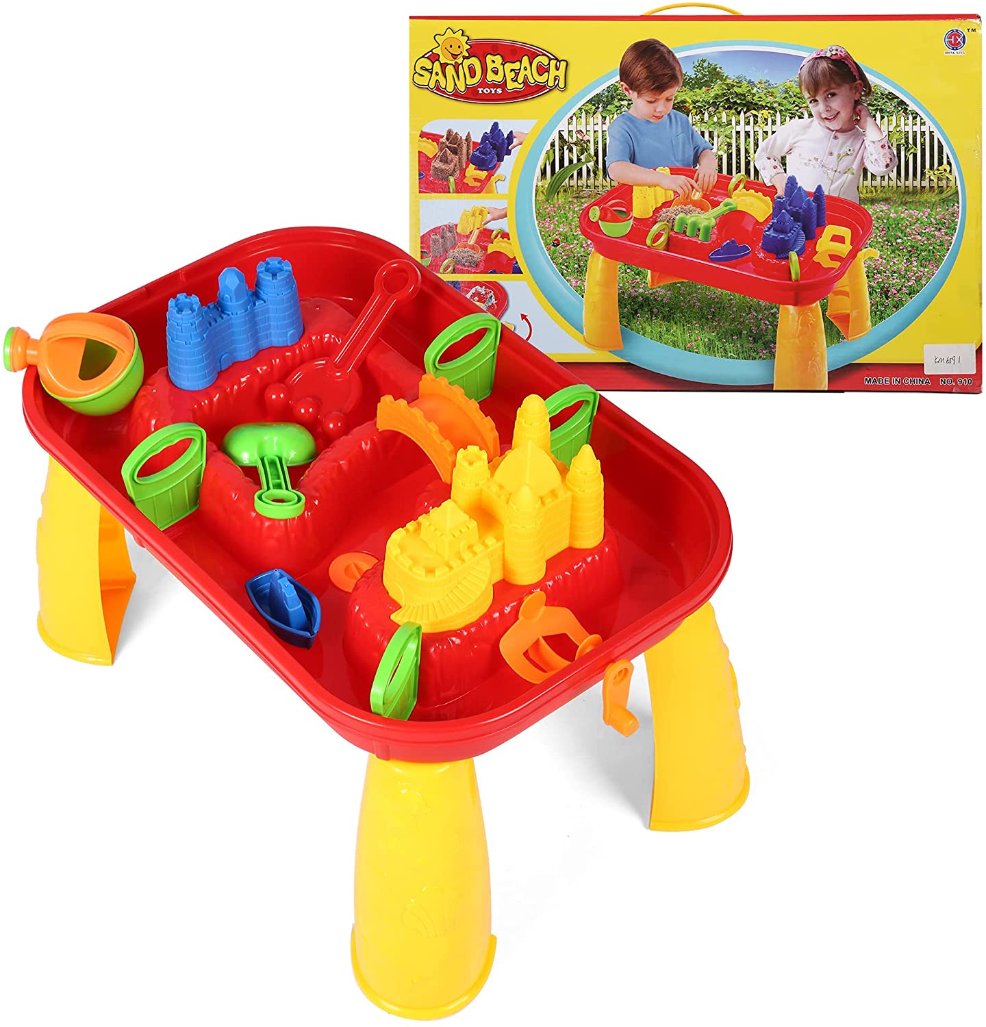 (Out of Stock) Water Table for Toddlers Kids Play Sand & Water Activity Table Summer Beach Toys for Outside