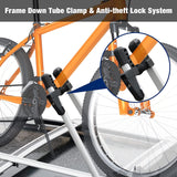 Upright Roof Mount Bike Rack Aluminum Bicycle Carrier for Roof Racks with Locking System for Cars SUVs