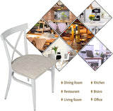 Set of 2 Dining Room Chairs With Metal Frame & PU Leather Seat, Cross Back Stacking Side Chairs, Stackable Ergonomic Design Chairs For Hoom - Bosonshop