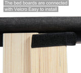 14 Inch Upholstered Platform Bed Frame Mattress Foundation with Wood Slat Support No Box Spring Needed Dark Gray (Full) - Bosonshop