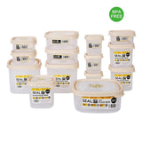 Bosonshop Wham 28PCS BPA Free Reusable Plastic Container Food Saving Storage Set Safe Food Box Set