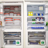Bosonshop 16 Piece Food Storage Container Set with Easy Find Lids,BPA Free and 100% Leak Proof, Plastic