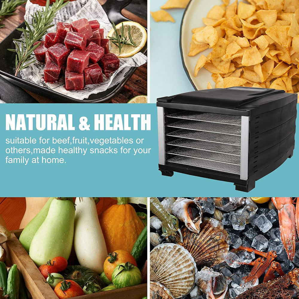(Out of Stock) 6Tray Food Dehydrator Machine Food Dryer with Digital