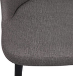 Classic Dining Chair Set of 2, Modern Style Family Leisure Chair with Stainless Steel Legs, PU Leather Mid Back Side Chair, Grey - Bosonshop