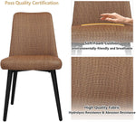 Modern Accent Chairs Set of 2 with Upholstered Seat and Back, Water Resistance and Easy to Clean, Durable Restaurant Chair - Bosonshop