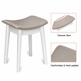 Vanity Table Set with Flip Mirror Desk Furniture Stool - Bosonshop