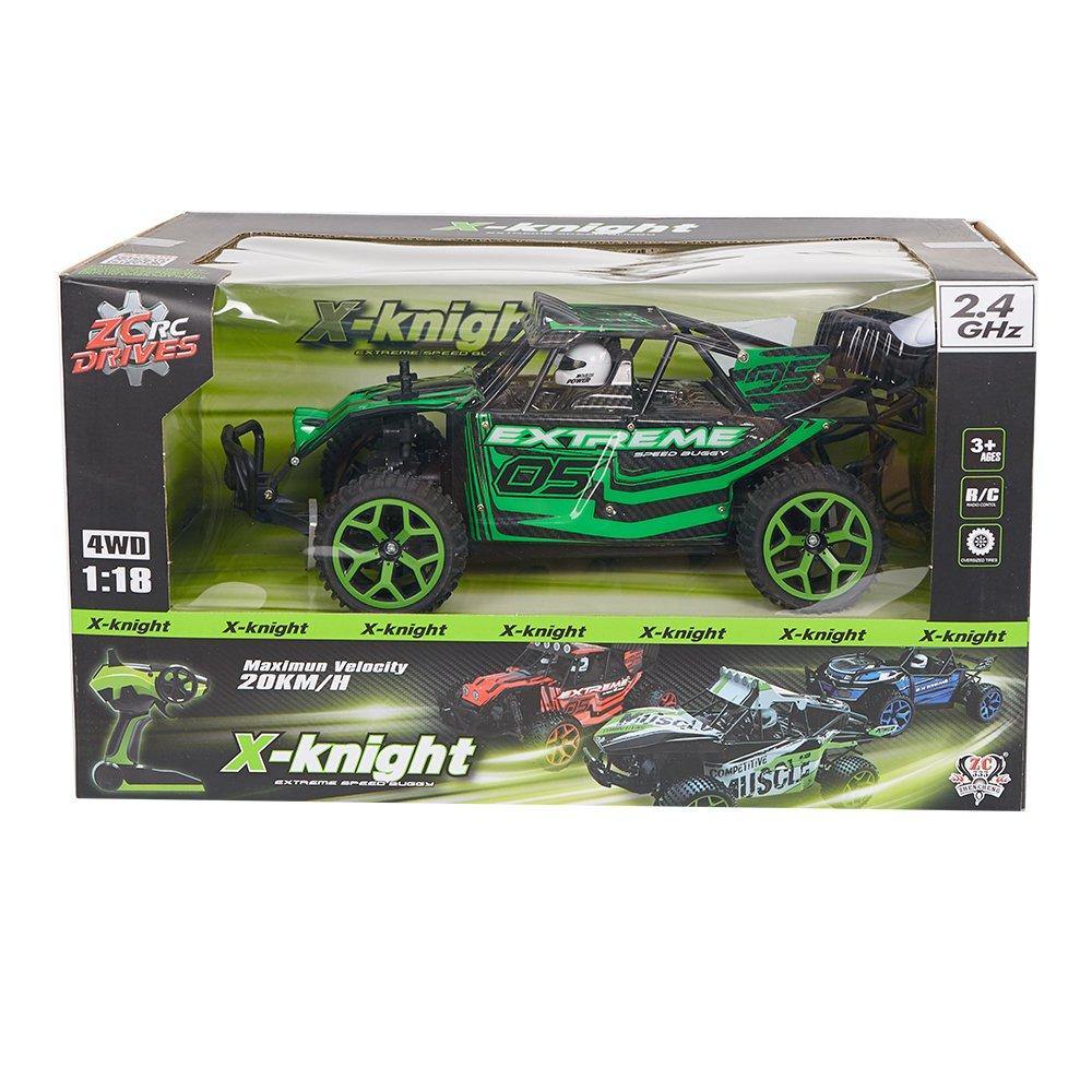 Bosonshop 1:18 2.4G 4WD 20KM High Speed Off-Road RC Die Cast Racing CombinationCar Battery Control Vehicle Presents for Kids