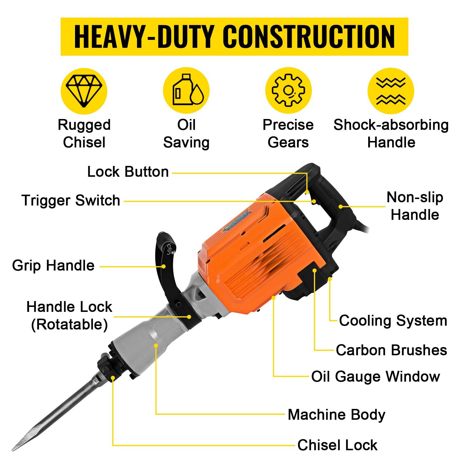Out of Stock Multifunctional Rotary Hammer 3600W Ground Breaking Con