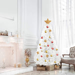 Bosonshop 6FT Premium Spruce Artificial Christmas Tree w/Metal Stand, White