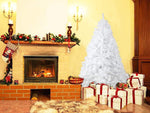 Bosonshop 6FT Premium Spruce Artificial Christmas Tree w/Metal Stand, White