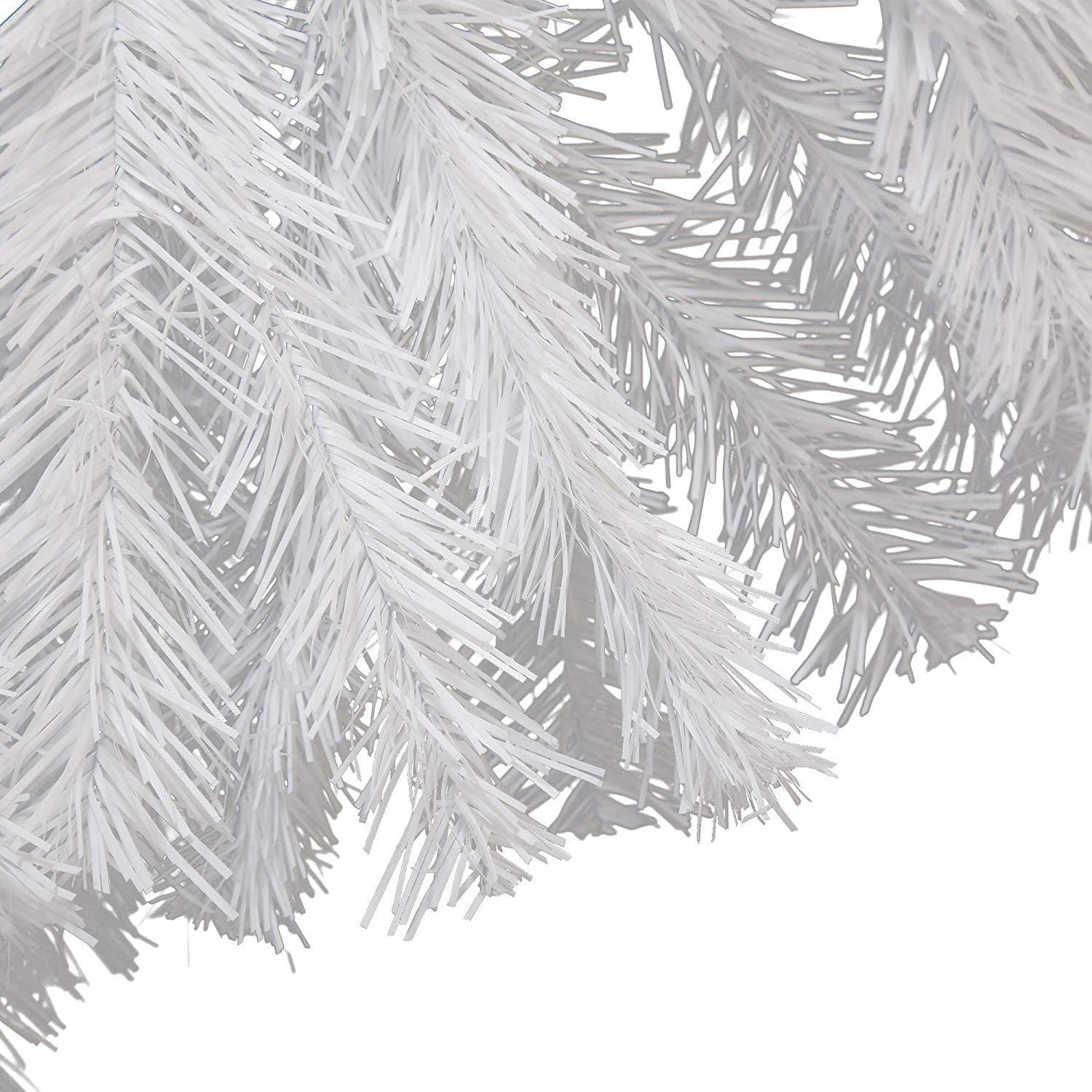 Bosonshop 6FT Premium Spruce Artificial Christmas Tree w/Metal Stand, White