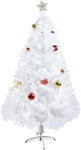 Bosonshop 6FT Premium Spruce Artificial Christmas Tree w/Metal Stand, White