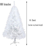 Bosonshop 6FT Premium Spruce Artificial Christmas Tree w/Metal Stand, White