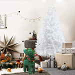 Bosonshop 6FT Premium Spruce Artificial Christmas Tree w/Metal Stand, White