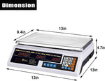 Bosonshop 88 Lbs Electronic Price High Precision Food Meat Digital Weighting Scale with LCD Screen,Steel