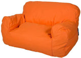 Bosonshop Kids Bean Bag Chair Self-rebound Sponge Double Children Lounger Sofa Bean Bags Seats for Toddlers Orange
