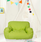 Bosonshop Mini Lounger Sofa, Bean Bag Chair Self-Rebound Sponge Double Child Seat - 35.4" x 19.7" x 19.7" Green