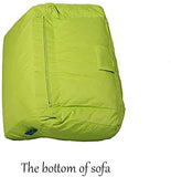 Bosonshop Mini Lounger Sofa, Bean Bag Chair Self-Rebound Sponge Double Child Seat - 35.4" x 19.7" x 19.7" Green