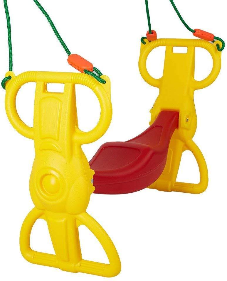 Bosonshop Multi-Child Swing Set Back to Back Rider Glider