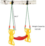 Bosonshop Multi-Child Swing Set Back to Back Rider Glider