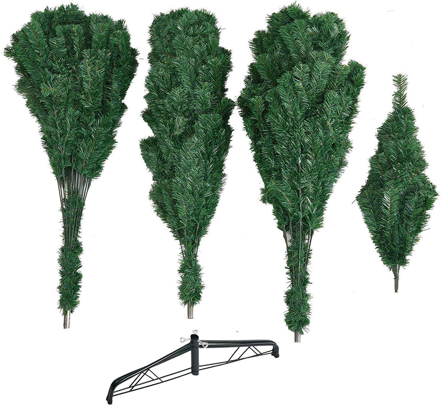 Bosonshop 9 FT High Artificial Christmas Pine Tree Fake Xmas Tree 1000 Tip Full Tree W/ Solid Metal Stand