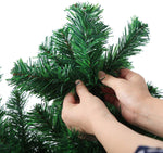 Bosonshop 9 FT High Artificial Christmas Pine Tree Fake Xmas Tree 1000 Tip Full Tree W/ Solid Metal Stand