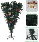 Bosonshop 5FT Upsidedown Premium Artificial Christmas Tree with Solid Metal Stand, Festive Indoor and Outdoor Decoration