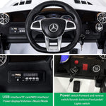 Mercedes Benz 12V Battery Kids Electric Ride On Car, RC Car with LED Lights & MP3 - Bosonshop