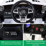 Mercedes Benz 12V Battery Kids Electric Ride On Car, RC Car with LED Lights & MP3 - Bosonshop