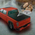 5.8' 4 Fold Soft Tonneau Cover Truck Bed 14-18 Chevy GMC Silverado Sierra