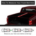5.8' 4 Fold Soft Tonneau Cover Truck Bed 14-18 Chevy GMC Silverado Sierra