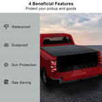 5.8Ft 4-Fold Hard Tonneau Cover Truck Bed for 19-22 Chevy GMC Sierra 1500