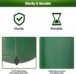 Rain Barrel Water Collector Rainwater Storage Container 100 Gallon, Green