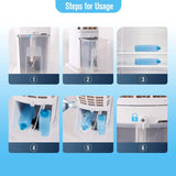 E-Macht 3-In-1 Evaporative Cooler Fan Portable Air Conditioner, Timer Bladeless Tower Fan