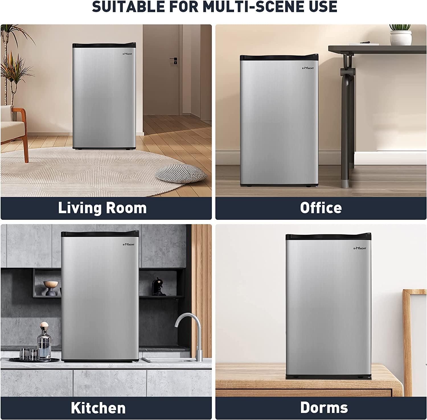 3.2 Cu.Ft. Mini Fridge Compact Refrigerator with Freezer for Home/Dorm/Office