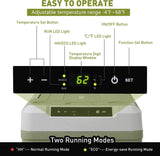 52 Quart  Portable Car Refrigerator Freezer with Wheels & Pull Rod, Temperature Display (-4℉-68℉), 12/24V DC & 100-240V AC