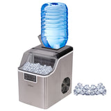 E-Macht 2-in-1 Water Cooler Dispenser with Built-in Ice Maker, Compact Ice  Maker Ice Scoop & Basket Self-Cleaning Timer Function