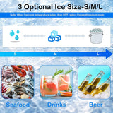 Portable Countertop Ice Maker Machine with Self-Cleaning Function