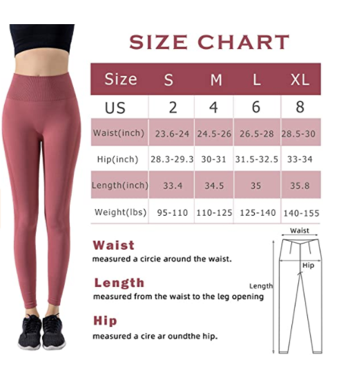 Women’s High Waist Leggings Yoga Workout Sport Pants Tight Soft Comfort - Bosonshop