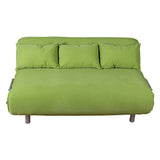 Foldable 3 persons Sofa Bed Sleeper Leisure Recliner, Green