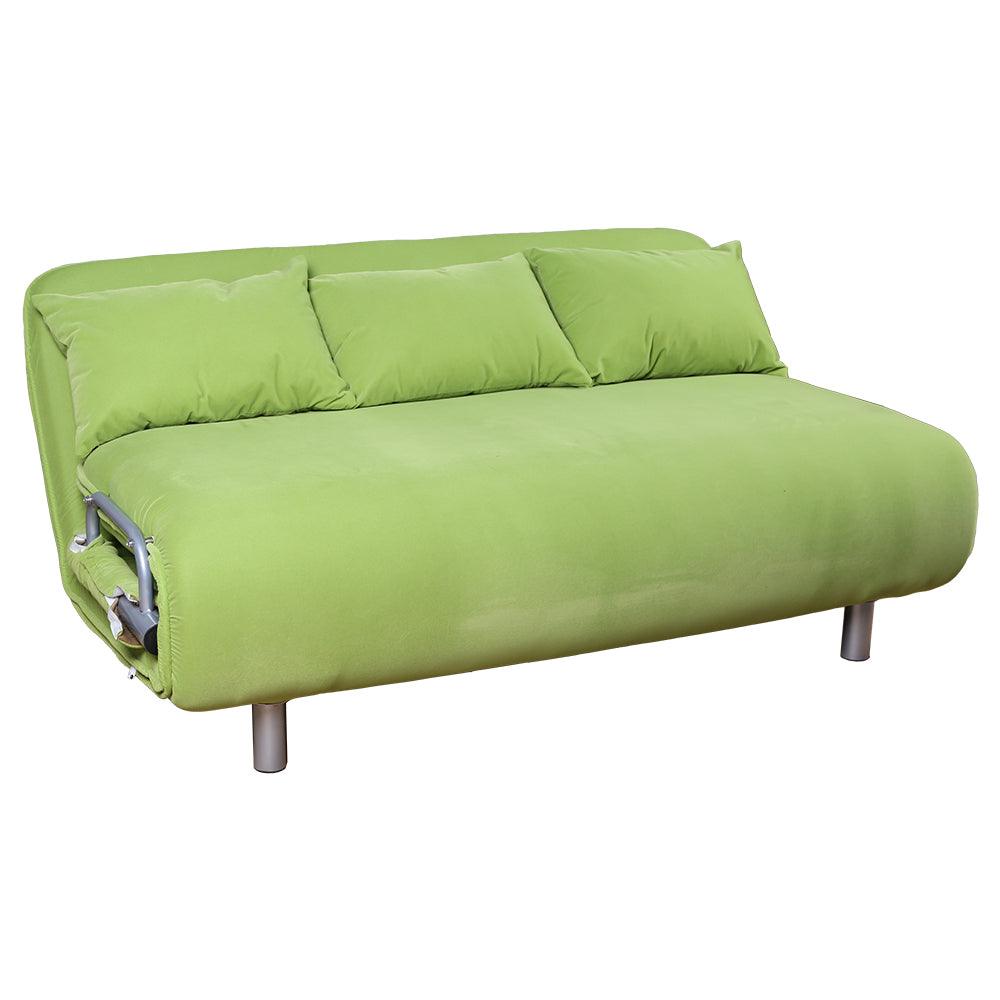 (Out of Stock) Foldable 3 persons Sofa Bed Sleeper Leisure Recliner, Green