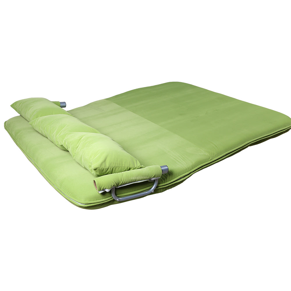 (Out of Stock) Foldable 3 persons Sofa Bed Sleeper Leisure Recliner, Green
